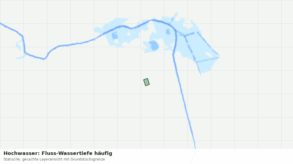Statische Kartenansicht: Hochwasser: Fluss-Wassertiefe häufig