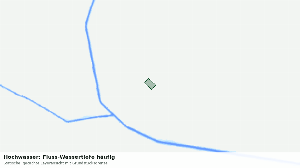 Statische Kartenansicht: Hochwasser: Fluss-Wassertiefe häufig