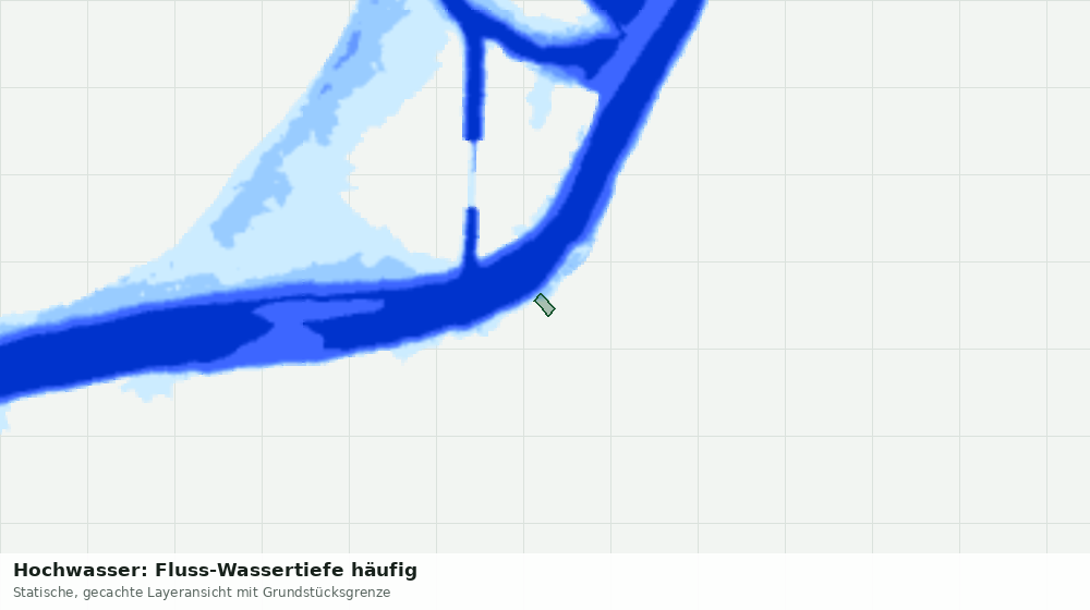 Statische Kartenansicht: Hochwasser: Fluss-Wassertiefe häufig