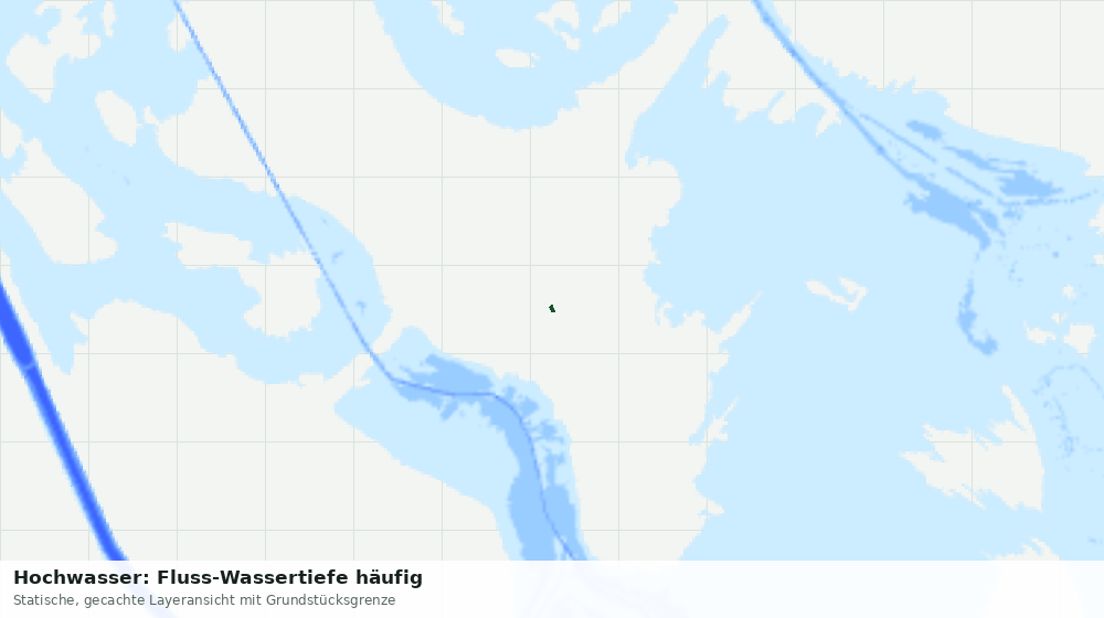 Statische Kartenansicht: Hochwasser: Fluss-Wassertiefe häufig