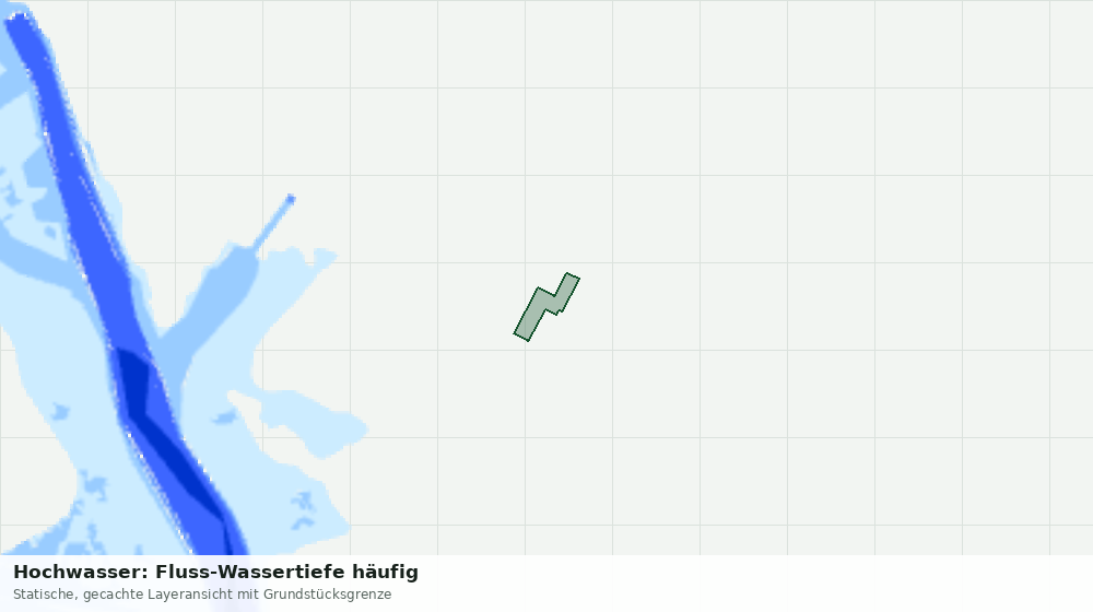Statische Kartenansicht: Hochwasser: Fluss-Wassertiefe häufig
