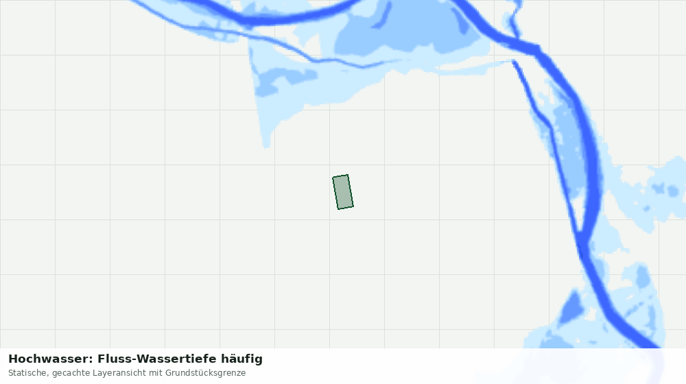 Statische Kartenansicht: Hochwasser: Fluss-Wassertiefe häufig