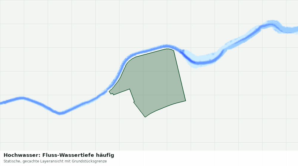 Statische Kartenansicht: Hochwasser: Fluss-Wassertiefe häufig