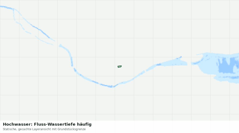 Statische Kartenansicht: Hochwasser: Fluss-Wassertiefe häufig