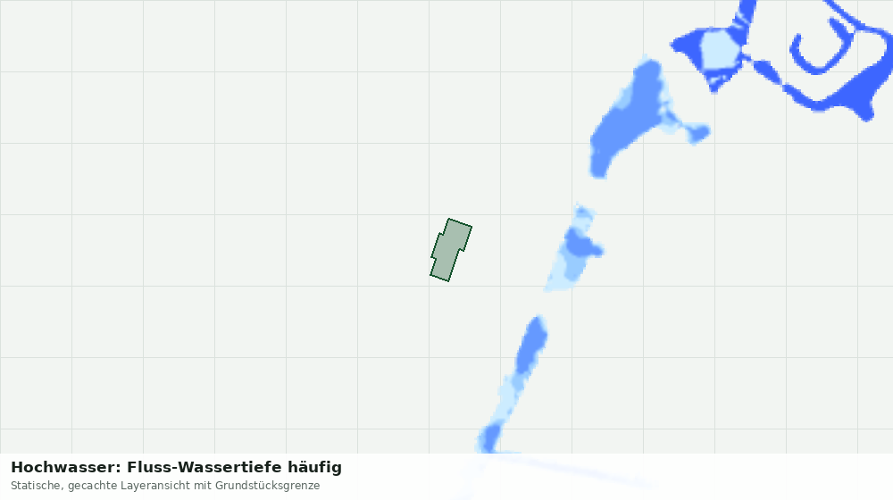 Statische Kartenansicht: Hochwasser: Fluss-Wassertiefe häufig