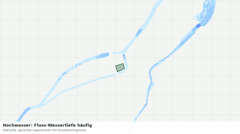 Statische Kartenansicht: Hochwasser: Fluss-Wassertiefe häufig
