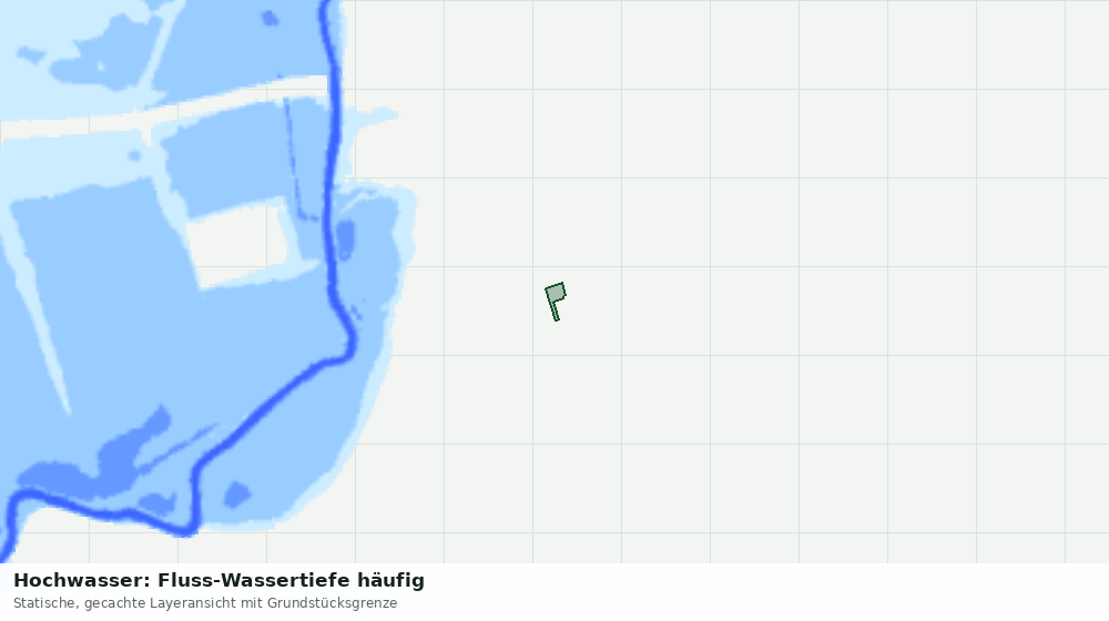 Statische Kartenansicht: Hochwasser: Fluss-Wassertiefe häufig