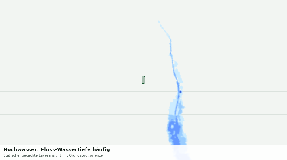 Statische Kartenansicht: Hochwasser: Fluss-Wassertiefe häufig