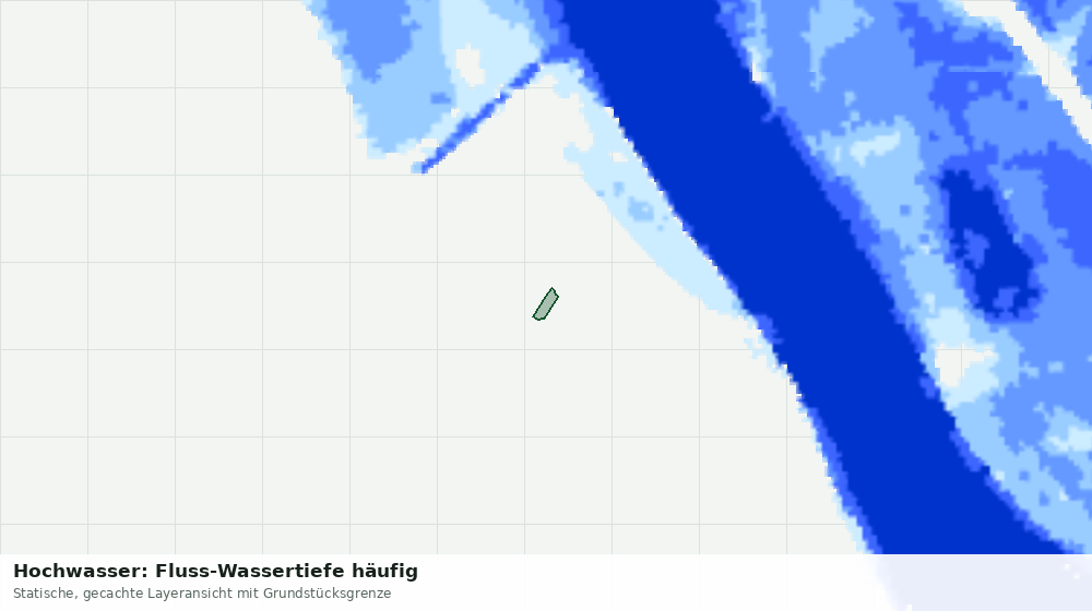 Statische Kartenansicht: Hochwasser: Fluss-Wassertiefe häufig
