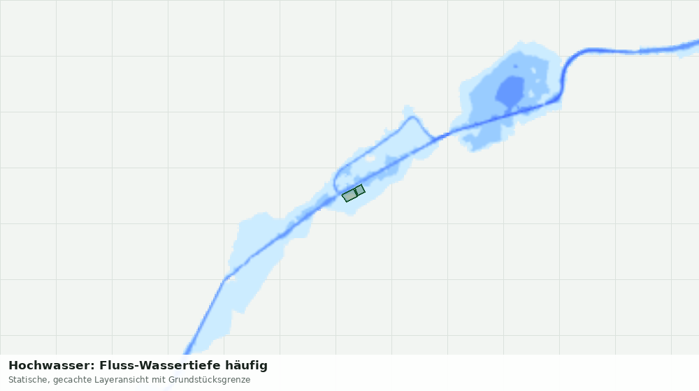 Statische Kartenansicht: Hochwasser: Fluss-Wassertiefe häufig