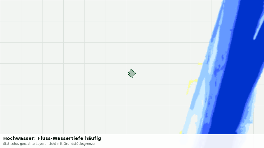 Statische Kartenansicht: Hochwasser: Fluss-Wassertiefe häufig