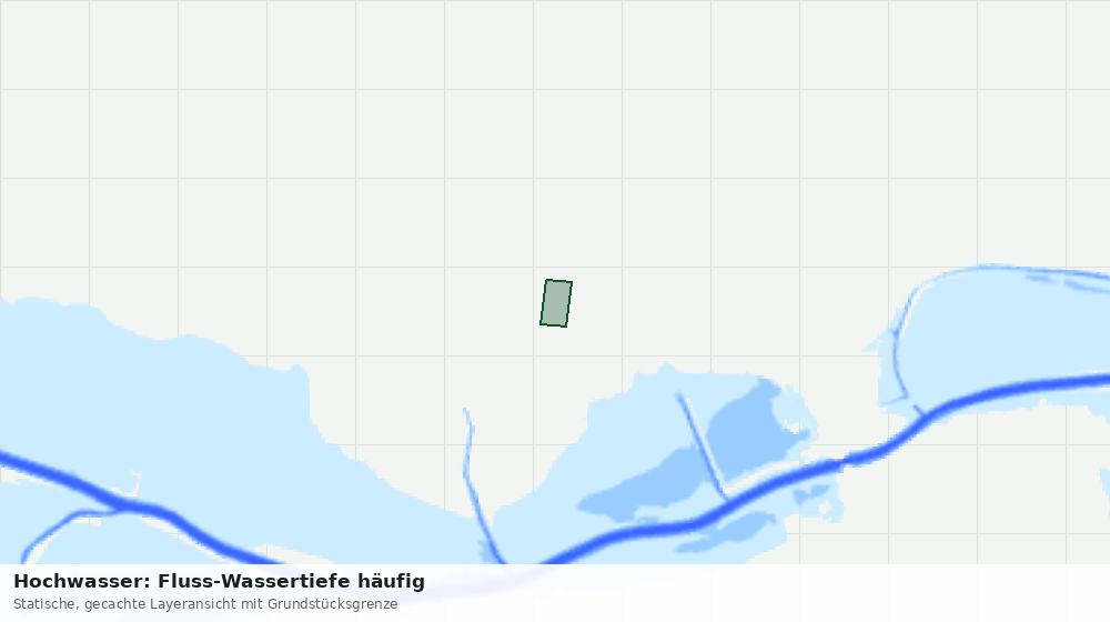 Statische Kartenansicht: Hochwasser: Fluss-Wassertiefe häufig