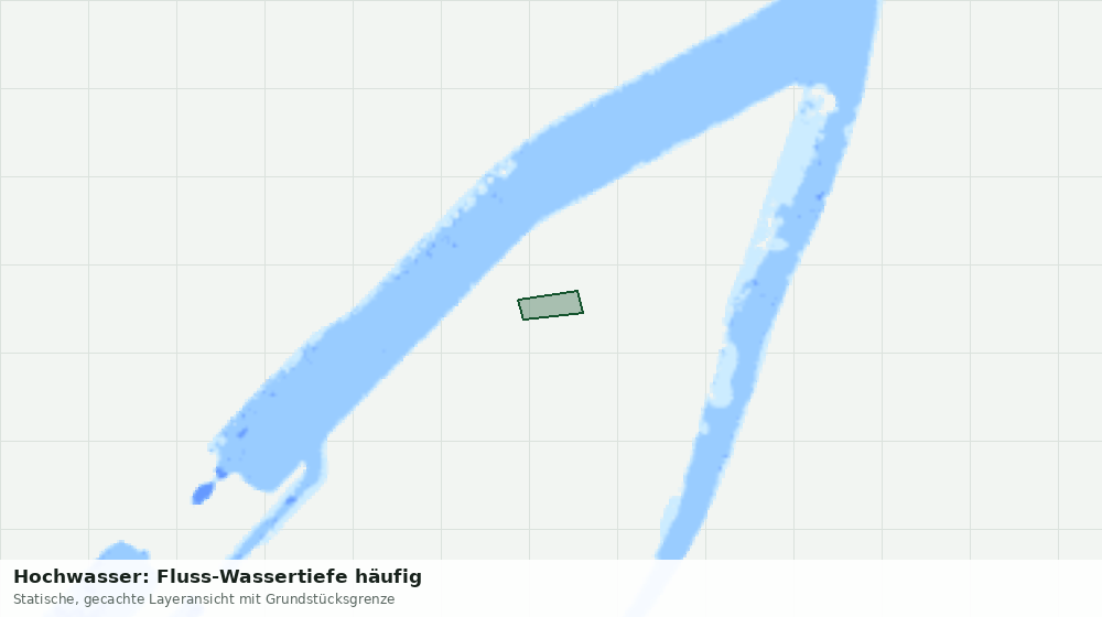 Statische Kartenansicht: Hochwasser: Fluss-Wassertiefe häufig