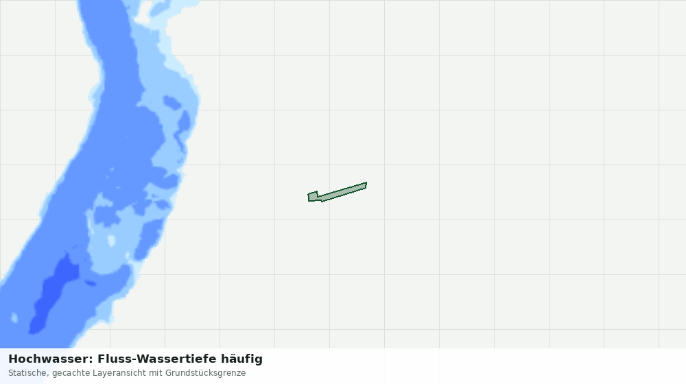 Statische Kartenansicht: Hochwasser: Fluss-Wassertiefe häufig