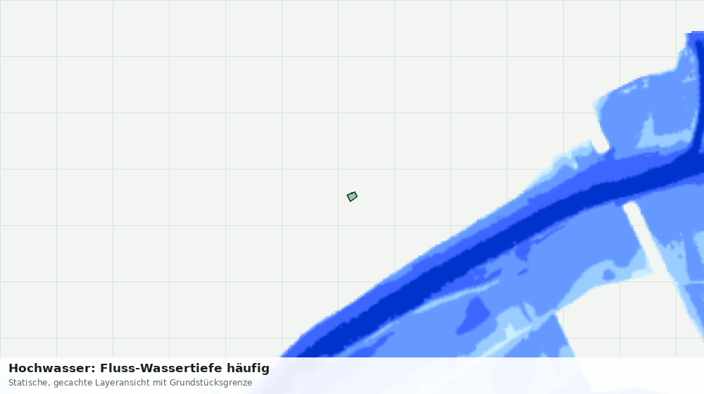 Statische Kartenansicht: Hochwasser: Fluss-Wassertiefe häufig