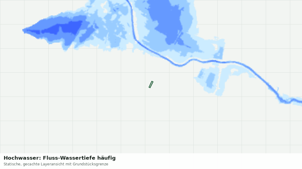 Statische Kartenansicht: Hochwasser: Fluss-Wassertiefe häufig