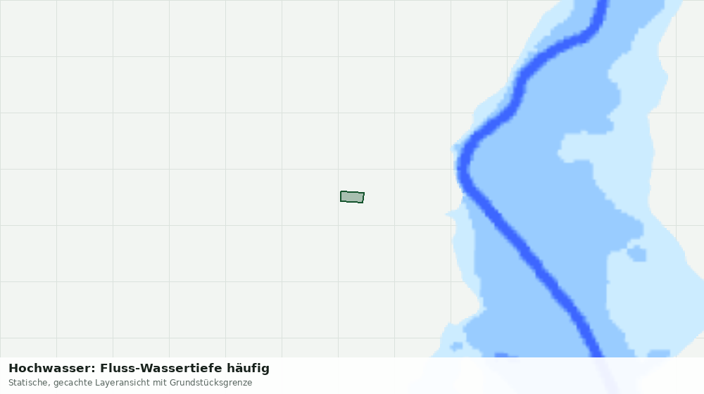 Statische Kartenansicht: Hochwasser: Fluss-Wassertiefe häufig