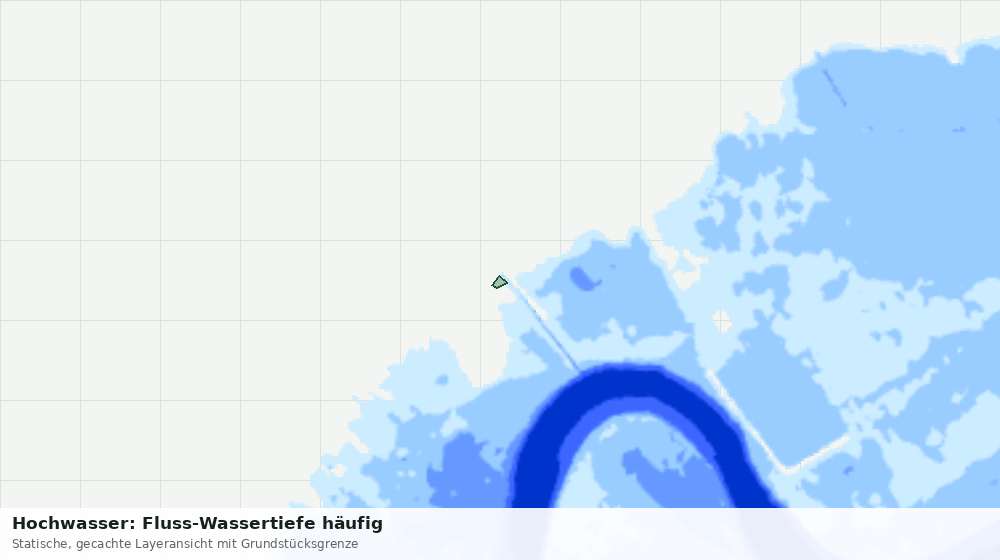 Statische Kartenansicht: Hochwasser: Fluss-Wassertiefe häufig