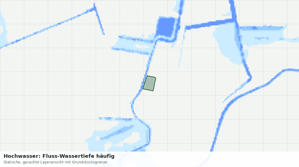 Statische Kartenansicht: Hochwasser: Fluss-Wassertiefe häufig
