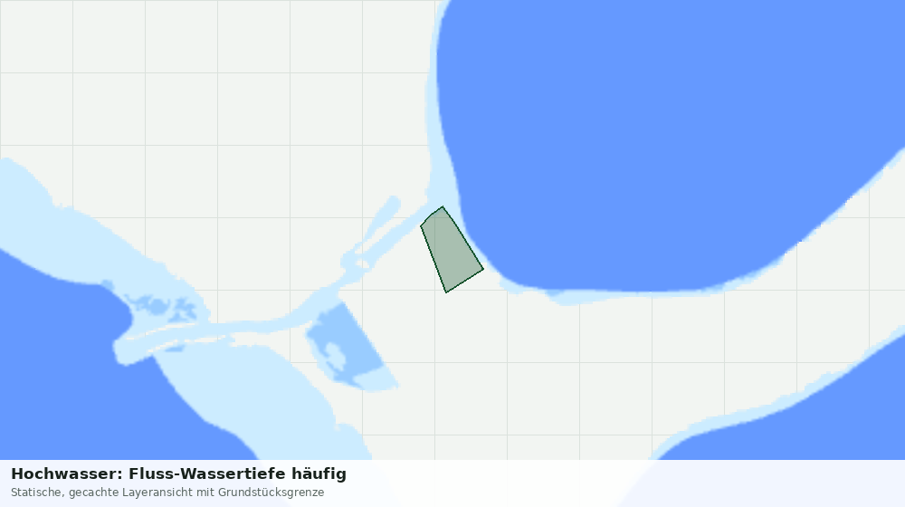 Statische Kartenansicht: Hochwasser: Fluss-Wassertiefe häufig