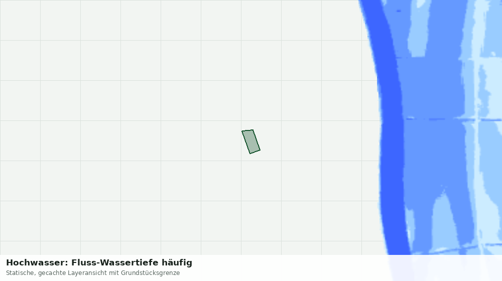 Statische Kartenansicht: Hochwasser: Fluss-Wassertiefe häufig