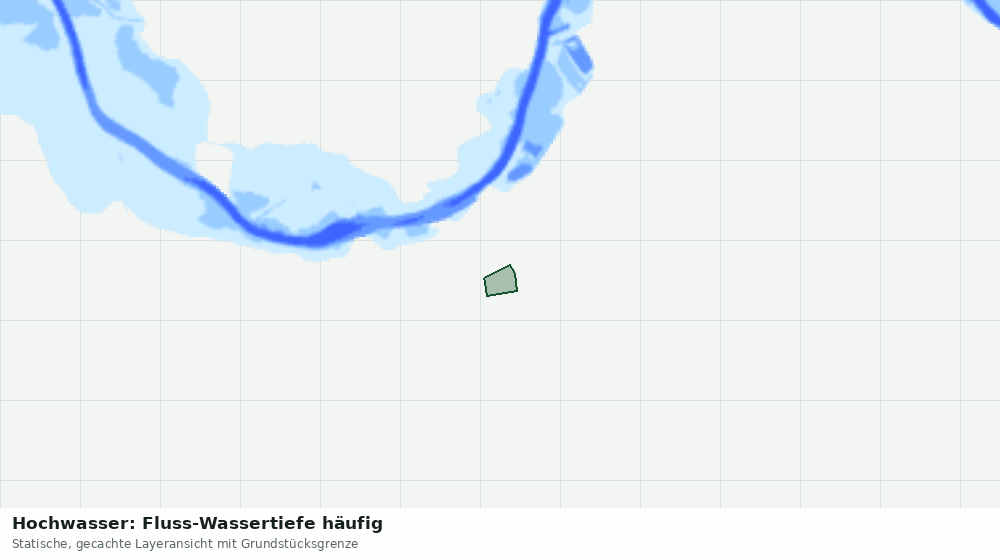 Statische Kartenansicht: Hochwasser: Fluss-Wassertiefe häufig