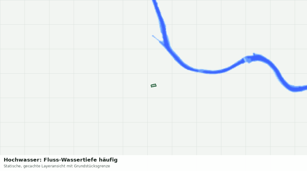 Statische Kartenansicht: Hochwasser: Fluss-Wassertiefe häufig