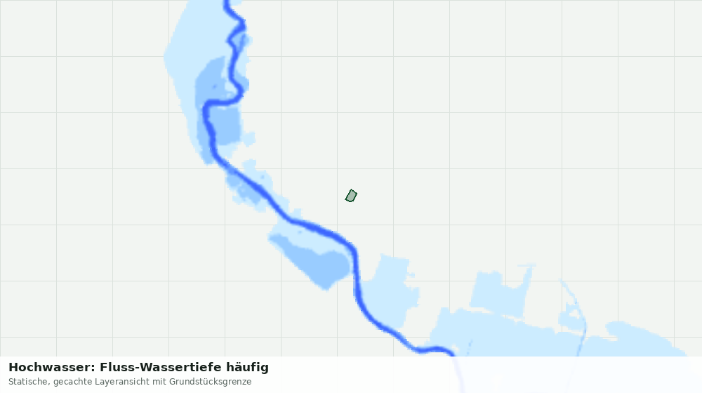 Statische Kartenansicht: Hochwasser: Fluss-Wassertiefe häufig