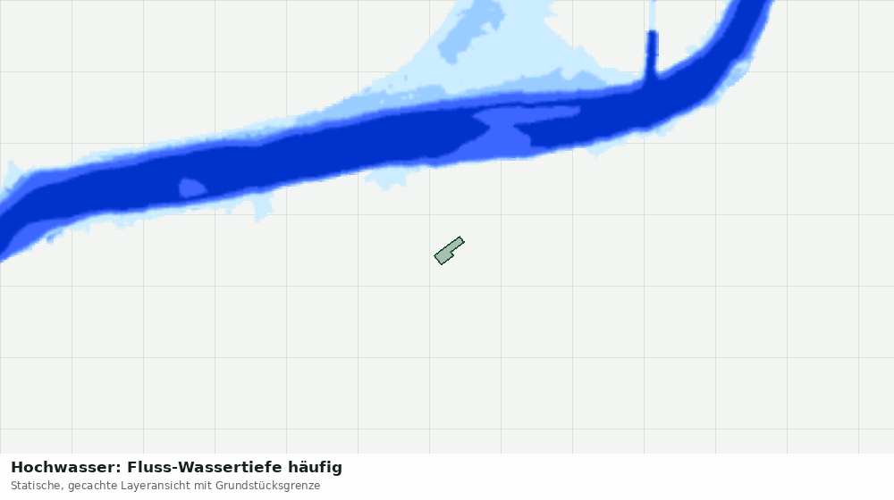 Statische Kartenansicht: Hochwasser: Fluss-Wassertiefe häufig