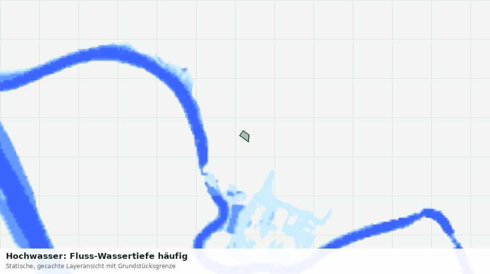 Statische Kartenansicht: Hochwasser: Fluss-Wassertiefe häufig