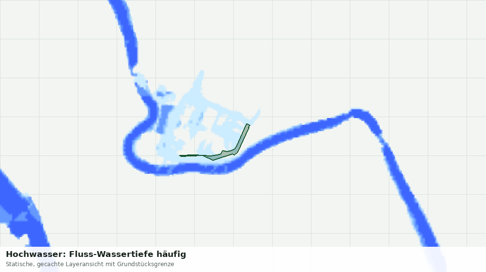 Statische Kartenansicht: Hochwasser: Fluss-Wassertiefe häufig