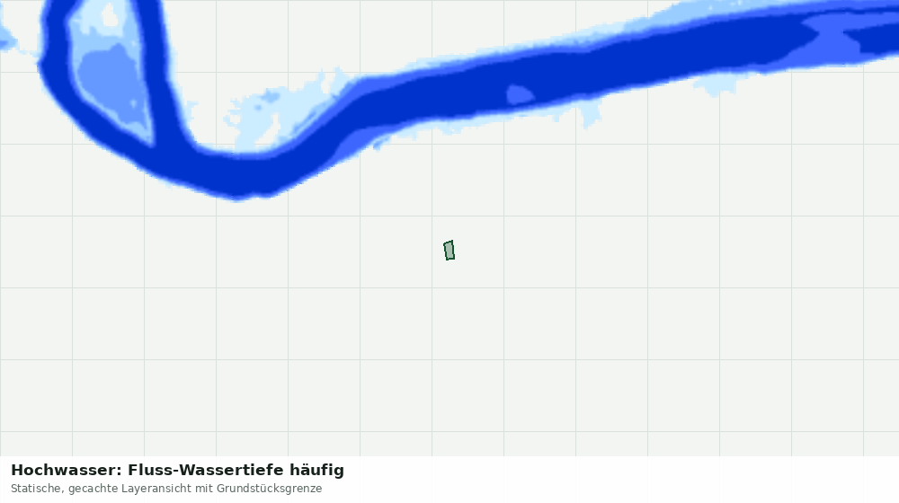 Statische Kartenansicht: Hochwasser: Fluss-Wassertiefe häufig