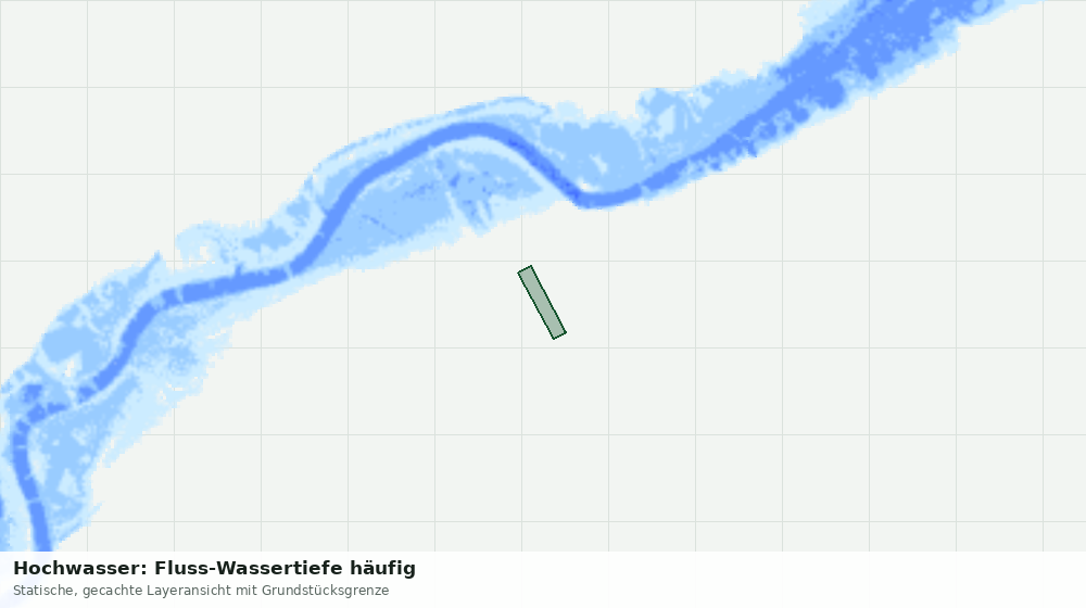 Statische Kartenansicht: Hochwasser: Fluss-Wassertiefe häufig