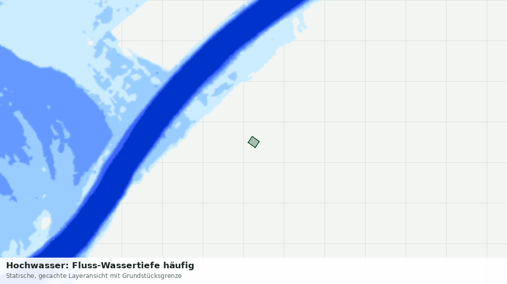 Statische Kartenansicht: Hochwasser: Fluss-Wassertiefe häufig