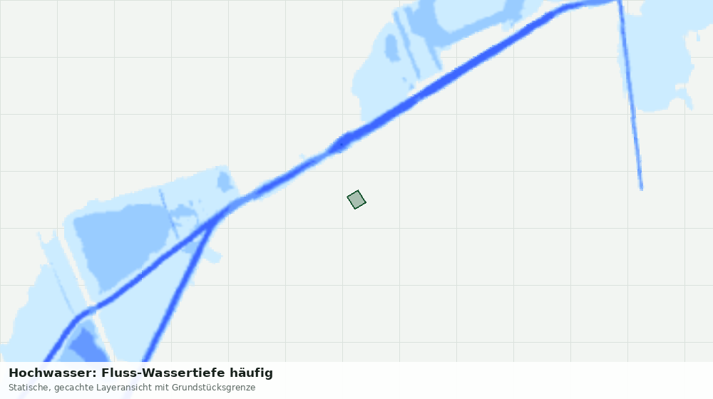 Statische Kartenansicht: Hochwasser: Fluss-Wassertiefe häufig