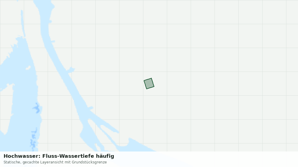 Statische Kartenansicht: Hochwasser: Fluss-Wassertiefe häufig