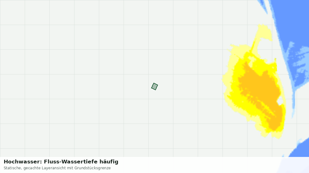 Statische Kartenansicht: Hochwasser: Fluss-Wassertiefe häufig