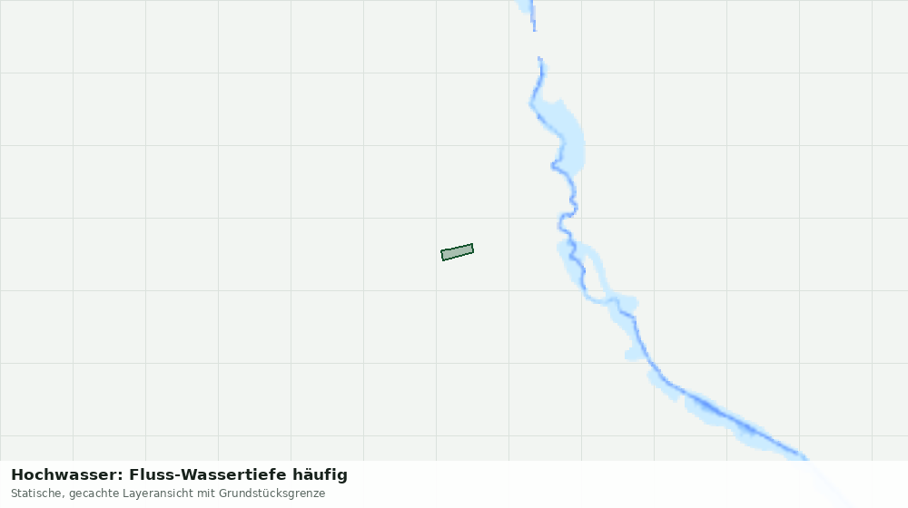 Statische Kartenansicht: Hochwasser: Fluss-Wassertiefe häufig
