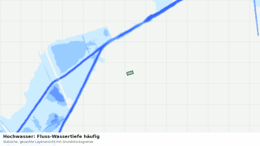 Statische Kartenansicht: Hochwasser: Fluss-Wassertiefe häufig