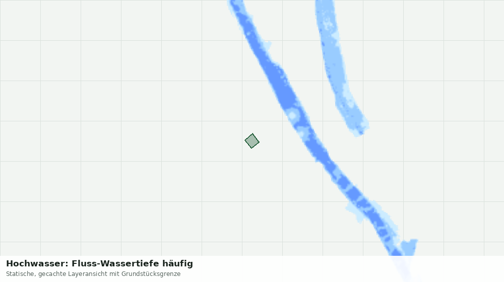 Statische Kartenansicht: Hochwasser: Fluss-Wassertiefe häufig