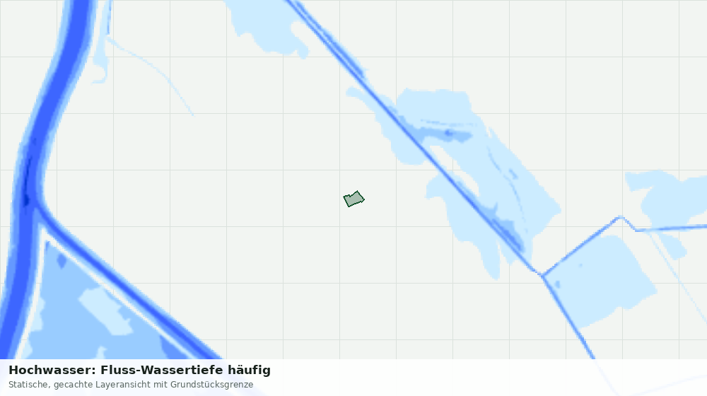 Statische Kartenansicht: Hochwasser: Fluss-Wassertiefe häufig