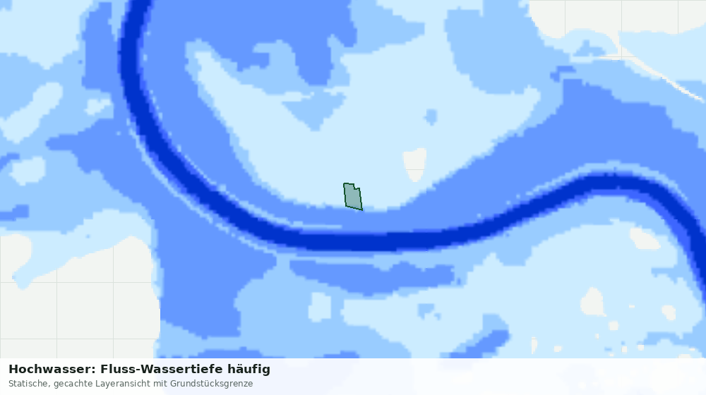 Statische Kartenansicht: Hochwasser: Fluss-Wassertiefe häufig