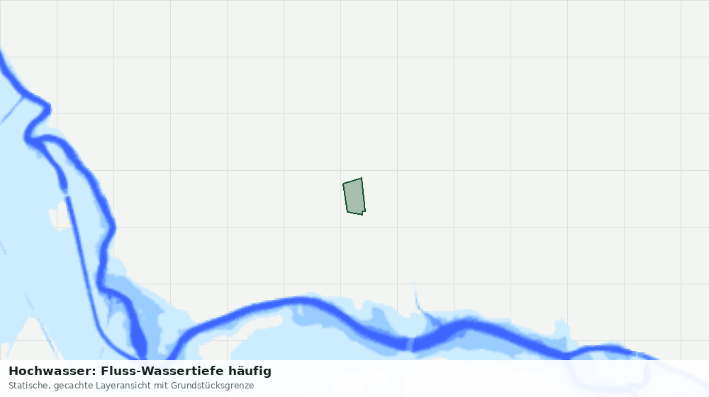 Statische Kartenansicht: Hochwasser: Fluss-Wassertiefe häufig