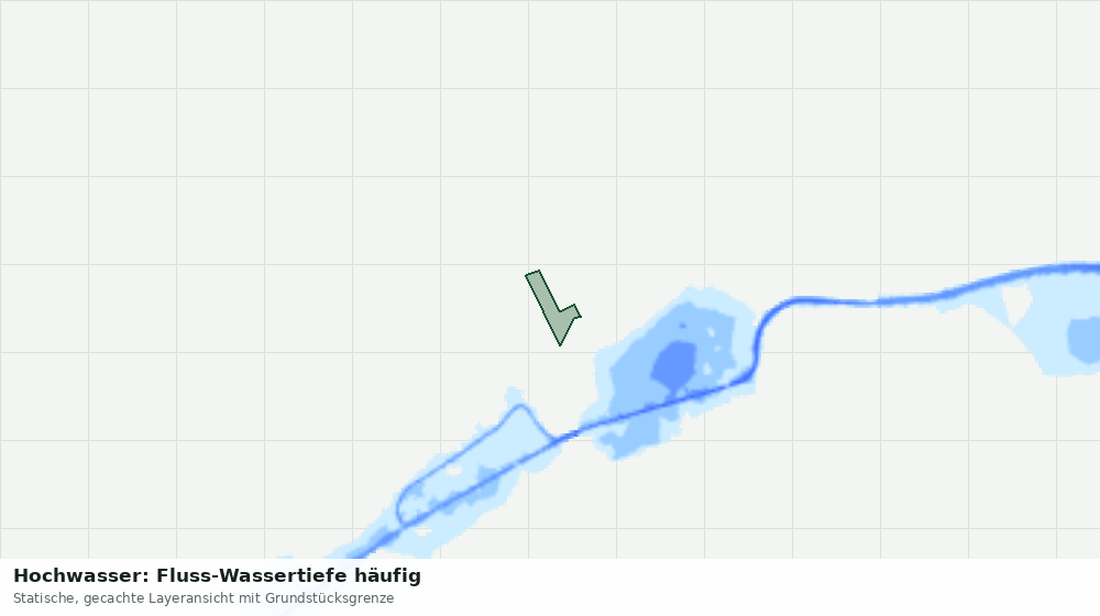 Statische Kartenansicht: Hochwasser: Fluss-Wassertiefe häufig