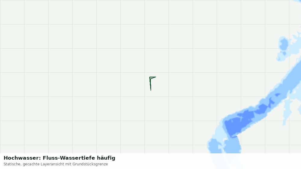 Statische Kartenansicht: Hochwasser: Fluss-Wassertiefe häufig