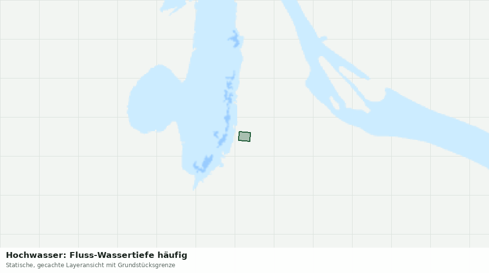 Statische Kartenansicht: Hochwasser: Fluss-Wassertiefe häufig
