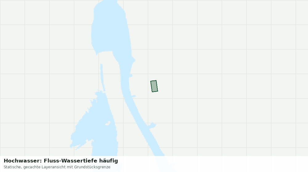 Statische Kartenansicht: Hochwasser: Fluss-Wassertiefe häufig