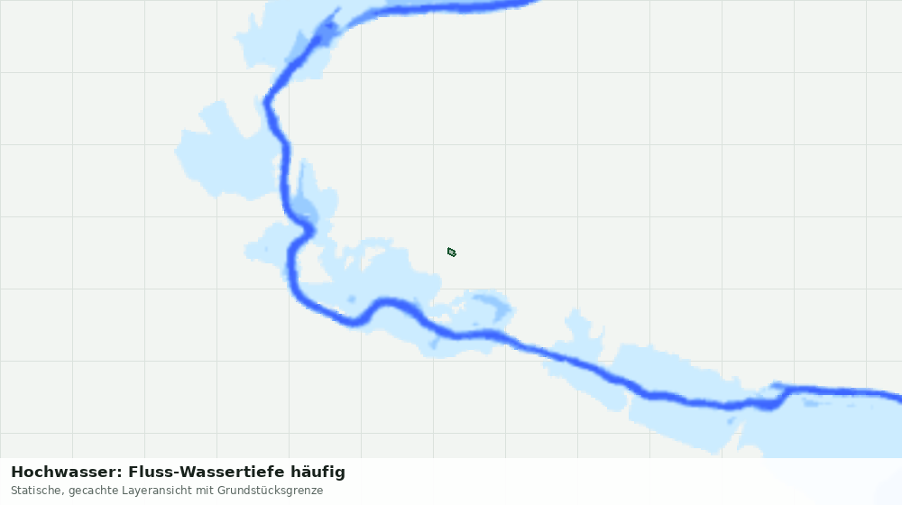 Statische Kartenansicht: Hochwasser: Fluss-Wassertiefe häufig