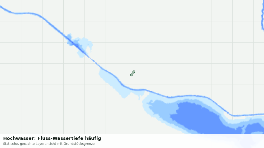 Statische Kartenansicht: Hochwasser: Fluss-Wassertiefe häufig