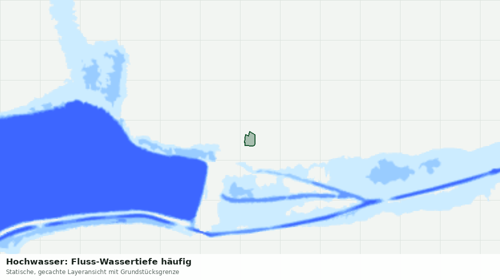 Statische Kartenansicht: Hochwasser: Fluss-Wassertiefe häufig